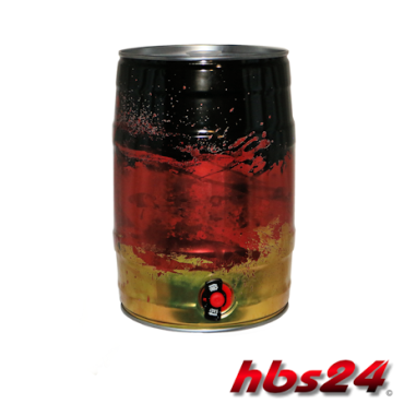 Partyfass Getränkefass 5 Liter Deutschland mit integriertem Zapfhahn by hbs24