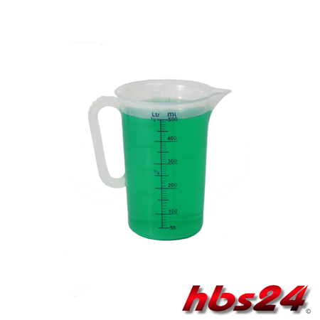 Messbecher 0,5 Liter Haushaltswaren Winzereibedarf von hbs24