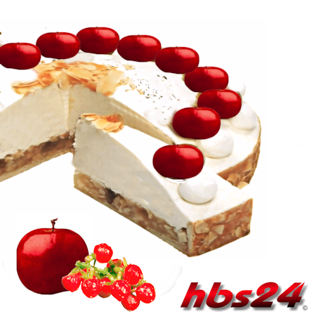 Cream cake base apple currant