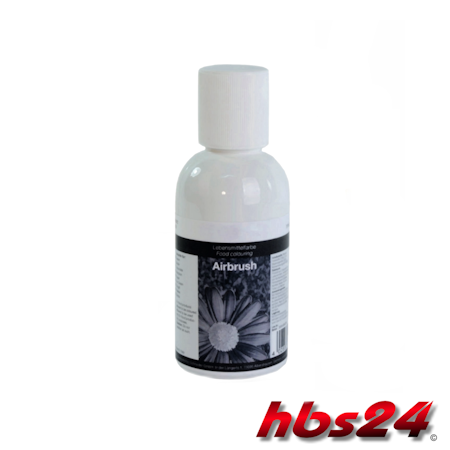 Airbrush food colouring silver pearly effect  100 ml - hbs24