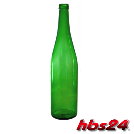 Schlegellasche 0,75 Liter grün mit Schraubgewinde 28 PP - hbs24