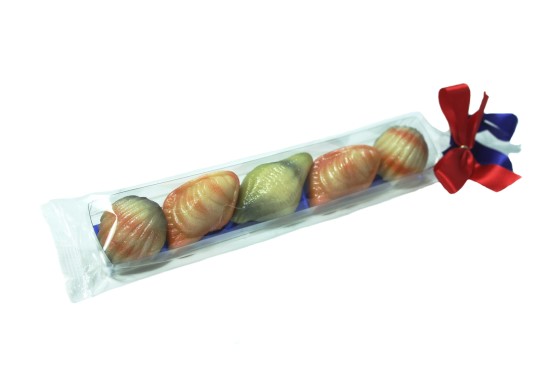 Muschelstange mit Muscheln aus Odenwälder Edelmarzipan - hbs24