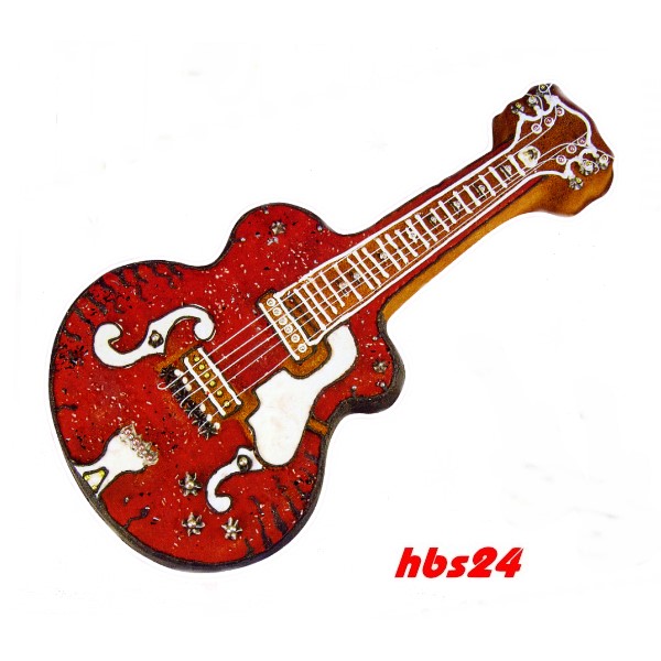 hbs24 - Motivbackform Gitarre 40 cm Dekobeispiel