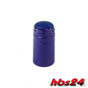 Anschrumpfkapseln blau mit Abriss - hbs24