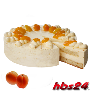 Beispieltorte Aprikose Käsesahne Sahnetorte - hbs24