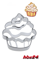 Keks Ausstechform Muffin Cupcake Edelstahl - hbs24