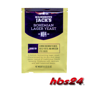 Trocken Bierhefe - Bohemian Lager M84 - Mangrove Jack's Craft Series 10g hbs24