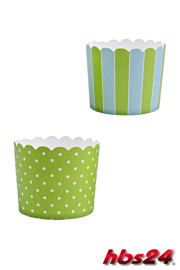 Cupcake Backform Mini Maigrün-Himmelblau - hbs24