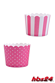Cupcake Backform Mini Pink-Weiß - hbs24