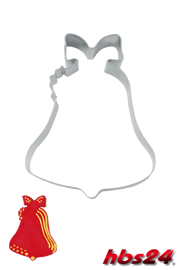 Glocke mit Schleife Ausstechform 7,5 cm - hbs24