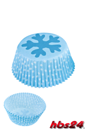 Papier Backförmchen Eiskristall - hbs24