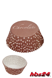 Papier Backförmchen Chocolate - hbs24