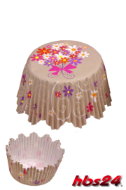 Papier Backförmchen Blumenstrauß - hbs24