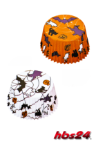 Papierbackförmchen Helloween Mini - hbs24