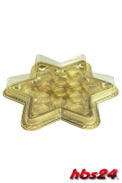 Pralinen Schachtel Gold Stern für 13 Pralinen - hbs24