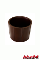 Pralinenhohlkörper Sahne Töpfchen Zartbitter Schokolade  - hbs24