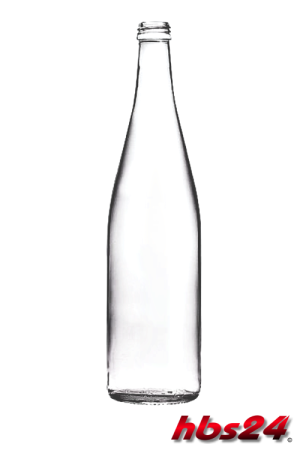 Schlegelflasche 0,75 Liter klar mit Schraubgewinde PP28 - hbs24