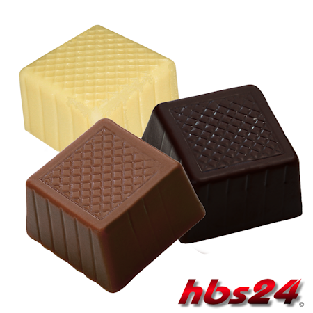 Carre bowls for self-filling praline hollow bodies hbs24