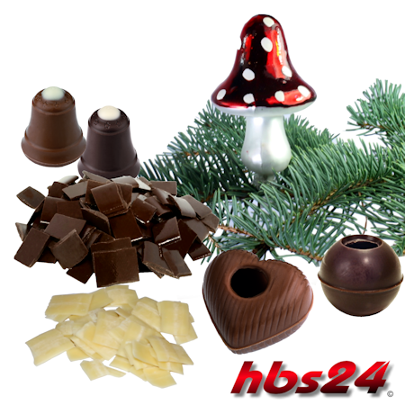 Make pralines yourself - hollow Chocolate shells, etc. - chocolate decoration