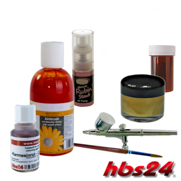 Lebensmittel Farben + Pasten + Streugold + Airbrush by hbs24