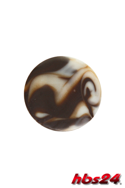 Schokoladen Rund marmoriert Weiss/Zartbitter 24 Stück - hbs24