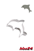Delphin Keks Ausstechform 4 cm - aus Edelstahl - hbs24