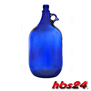 blue demijohn with ear 5 Litre