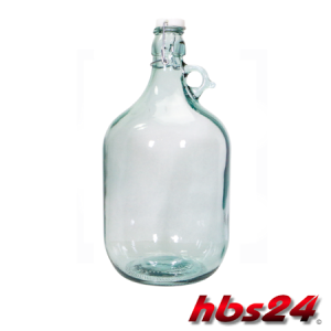 Glasballon Henkelflasche Klar 5 Liter