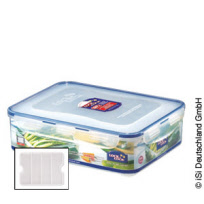 Lock & Lock Frischhaltedose rechteckig mit Ablaufgitter 3,9 Liter - hbs24