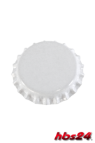 Kronenkorken Weiß 26 mm - hbs24