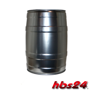 Partyfass Getränkefass 5 Liter Silber ohne integriertem Zapfhahn by hbs24