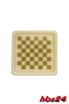 Aufleger Karree Schale Schachbrett weiße Schokolade- hbs24