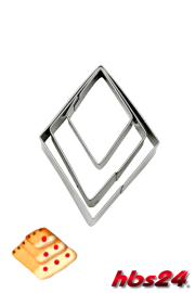 Terrassen Ausstechformen Ausstecher Set Rhombus klein - hbs24