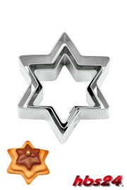 Terrassen Plätzchen Ausstecher Set Stern klein - hbs24