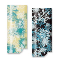 Schokoladen Transferfolien Snow Flakes blue - hbs24