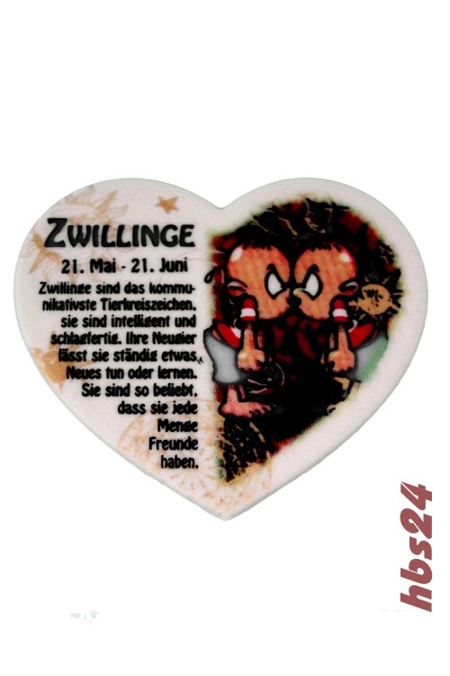 hbs24 - Tortenaufleger Sternzeichen Zwillinge